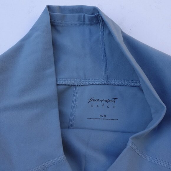Free People Movement x Hatch Never Better Maternity Shorts Blue NWT Size M - Picture 3 of 8